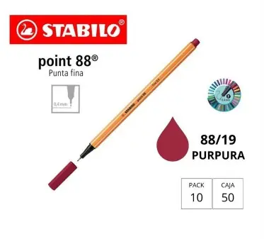[118682] ROTULADOR STABILO POINT 88 PURPURA