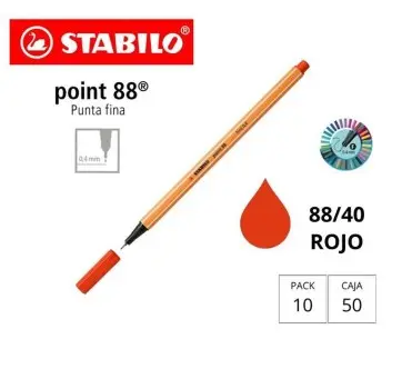 [119902] ROTULADOR STABILO POINT 88 ROJO