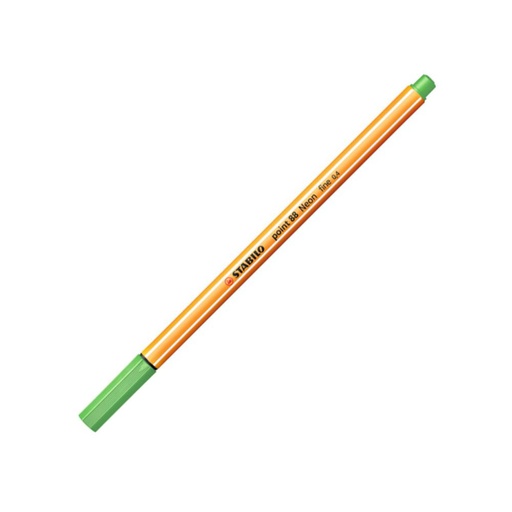 [119042] ROTULADOR STABILO POINT 88 VERDE NEON  ROTULADOR DE PUNTA DE FIBRA 0,4 MM