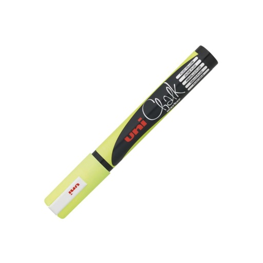 [119235] ROTULADOR UNI CHALK MARCADOR DE TIZA LÍQUIDA 1,8–2,5 MM AMARILLO FLUORESCENTE