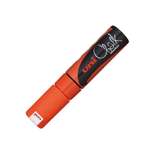 [119241] ROTULADOR UNI CHALK MARCADOR DE TIZA LÍQUIDA 8 MM NARANJA
