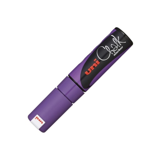 [119242] ROTULADOR UNI CHALK MARCADOR DE TIZA LÍQUIDA 8 MM VIOLETA