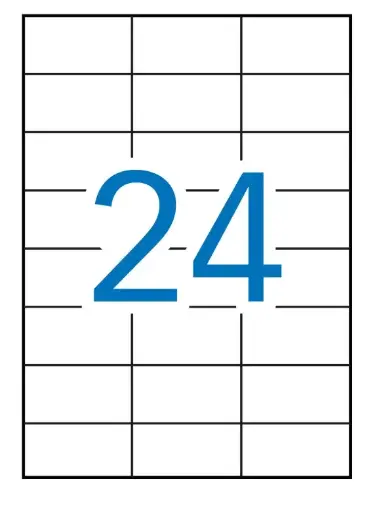 [70011] APLI ETIQUETAS ROJAS PERMANENTES 70 X 37 MM | 100 HOJAS (2.400 ETIQUETAS)