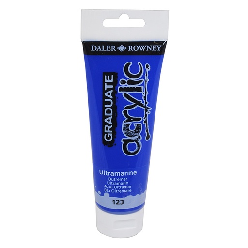 [649075] PINTURA ACRÍLICO GRADUATE DALER-ROWNEY 120 ML AZUL ULTRAMAR (123)