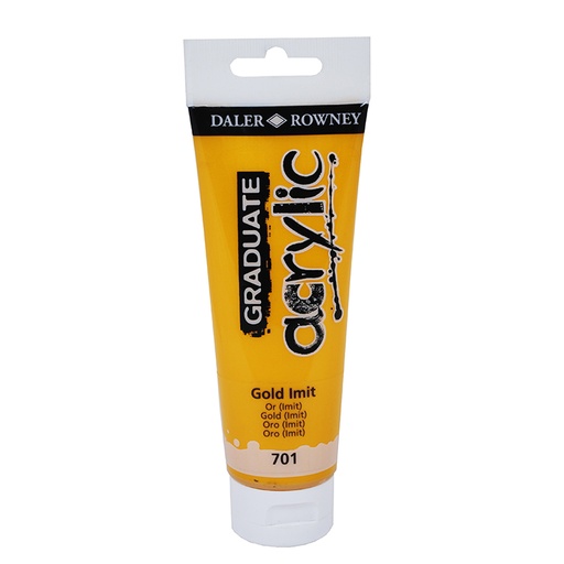 [649084] PINTURA ACRÍLICO GRADUATE DALER-ROWNEY 120 ML ORO (701)