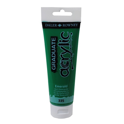 [649077] PINTURA ACRÍLICO GRADUATE DALER-ROWNEY 120 ML VERDE ESMERALDA (335)