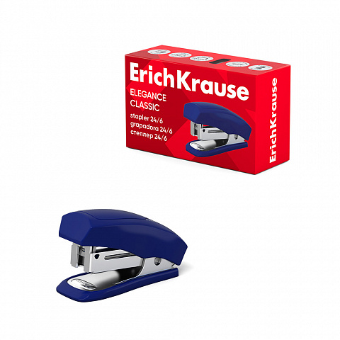 [040603] GRAPADORA ERICHKRAUSE ELEGANCE CLASSIC – HALF-STRIP – Nº 24/6 – HASTA 30 HOJAS – NEGRO – CAJA 1 UD