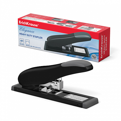 [040427] GRAPADORA ERICHKRAUSE ELEGANCE CLASSIC GRUESOS 100 HOJAS NEGRO