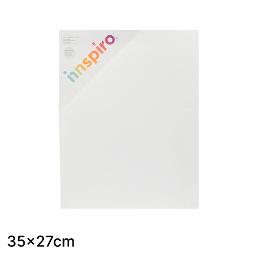 [825161] BASTIDOR LIENZO PARA PINTAR 35×27 CM – MARCO DE MADERA, LIENZO PREIMPRIMADO GESSO, GRANO MEDIO, LISTO PARA ÓLEO Y ACRÍLICO