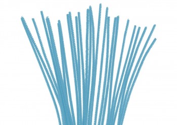 [650265] LIMPIAPIPAS CHENILLA AZUL 4MM X 30CM – PACK 50U