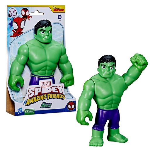 [863197] MARVEL – SPIDEY Y SU SUPEREQUIPO – FIGURA GIGANTE HULK 22,5CM (HASBRO)