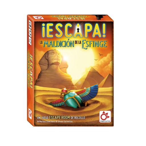[710321] MERCURIO JUEGO ESCAPA: LA MALDICIÓN DE LA ESFINGE – MERCURIO DV0006 – JUEGO DE ESCAPE ROOM EN CASA – +12 AÑOS – EAN 8437015001951