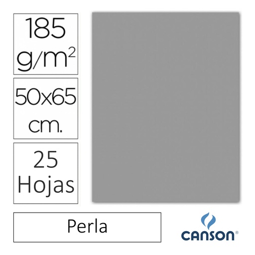[649918] CARTULINA CANSON IRIS  50 × 65 CM 185 GRAMOS – PERLA (PACK 25 HOJAS)