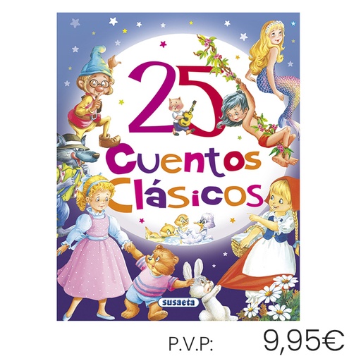 [670678] LIBRO SUSAETA 25 CUENTOS CLÁSICOS – LIBRO ILUSTRADO INFANTIL