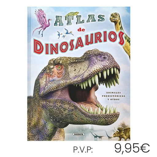 [670679] LIBRO SUSAETA ATLAS DE DINOSAURIOS, ANIMALES PREHISTÓRICOS Y OTROS – LIBRO INFANTIL ILUSTRADO