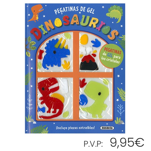 [670698] LIBRO SUSAETA DINOSAURIOS (PEGATINAS DE GEL) – LIBRO INFANTIL DE ACTIVIDADES