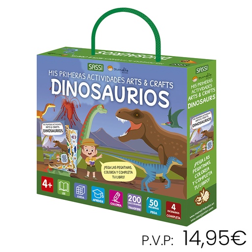 [670730] LIBRO+PUZZLE MANOLITO DINOSAURIOS (MIS PRIMERAS ACTIVIDADES ARTS & CRAFTS) – LIBRO Y KIT INFANTIL