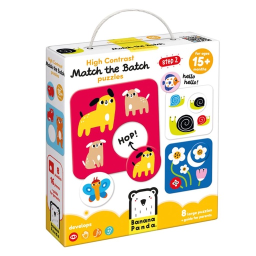 [670501] PUZZLE BANANA HIGH CONTRAST MATCH THE BATCH (+1 AÑO)