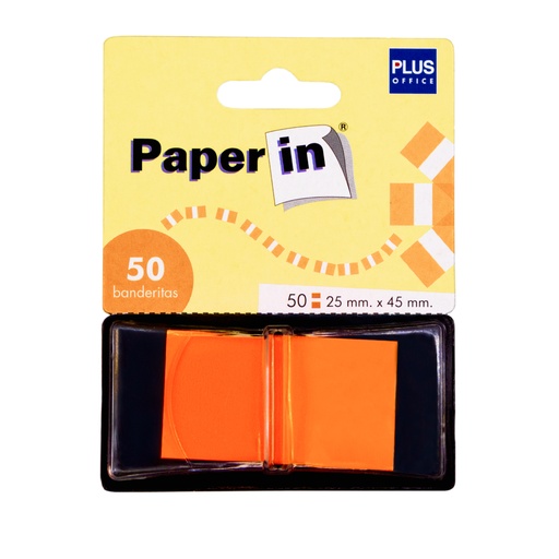 [001651] BANDERITAS ADHESIVAS BISMARK 44X25MM NARANJA /50 UDS