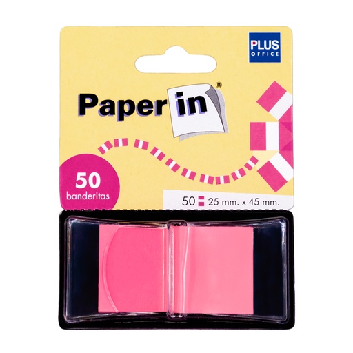 [001640] BANDERITAS ADHESIVAS BISMARK 44X25MM ROSA /50 UDS