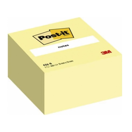 [029741] NOTA ADH.POST-IT 75X75 CUBO AM
