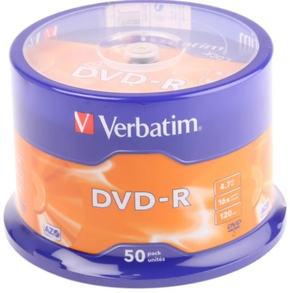 [170194] DVD-R 16X 4.7GB VERBATIM BOBINA 50