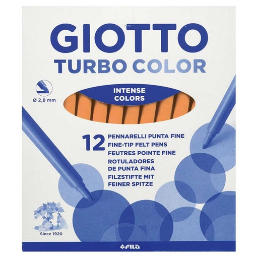 [649244] ROTULADOR GIOTTO TURBO COLOR UNICOLOR CARNE 12 UDS 