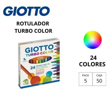 [649981] ROTULADOR GIOTTO TURBO COLOR ESTUCHE 24 COLORES 