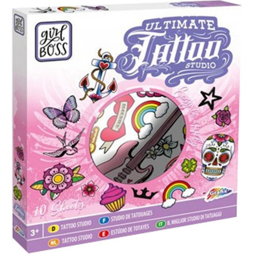 [862595] RMS SET DE TATUAJES TEMPORALES RMS – 10 HOJAS PARA NIÑOS Y NIÑAS – FÁCIL APLICACIÓN CON AGUA – EAN 8715427056753