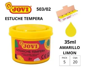 [630066] TÉMPERA JOVI ESCOLAR 35CC AMARILLO LIMÓN