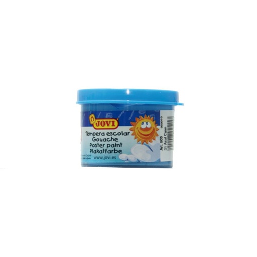 [630067] TÉMPERA JOVI ESCOLAR 35CC AZUL CYAN