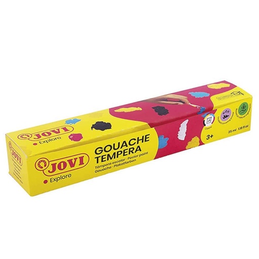 [649972] TÉMPERA JOVI ESCOLAR 35CC REF. 505 – 5 COLORES SURTIDOS + PINCEL