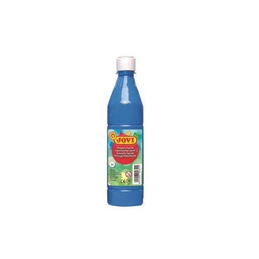 [630230] TÉMPERA JOVI LÍQUIDA ESCOLAR 500ML AZUL ULTRAMAR