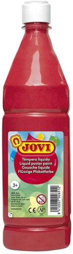 [630234] TÉMPERA JOVI LÍQUIDA ESCOLAR 500ML BERMELLON