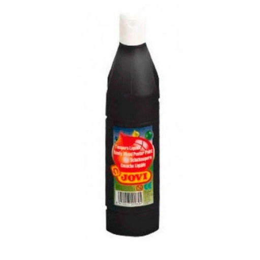 [630241] TÉMPERA JOVI LÍQUIDA ESCOLAR 500ML NEGRO