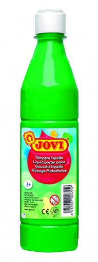 [630238] TÉMPERA JOVI LÍQUIDA ESCOLAR 500ML VERDE MEDIO