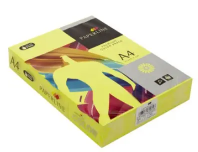 [826083] PAPEL A4 75G 500 HOJAS COLOR AMARILLO FLUOR