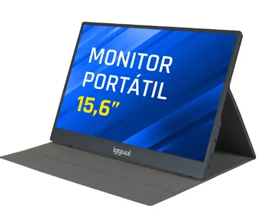 [826103] MONITOR PORTÁTIL IGGUAL 15,6" IPS FHD USB-C CON FUNDA – MPL156
