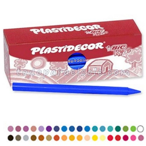 [649816] CERAS PLASTIDECOR KIDS 12U AZUL OSCURO