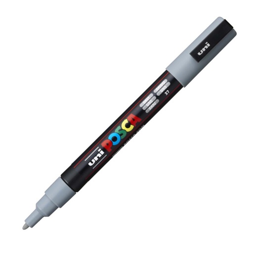 [122022] ROTULADOR UNI POSCA PC-3M GRIS MARCADOR DE PINTURA BASE AGUA 0,9–1,3 MM