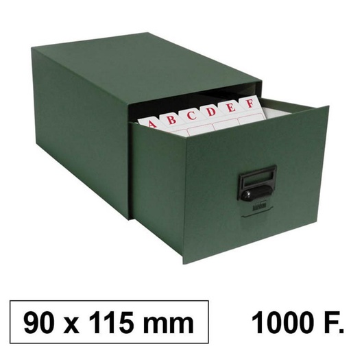 [180330] FICHERO KARMAN CARTÓN 90 X 115MM PARA 1000 FICHAS Nº1