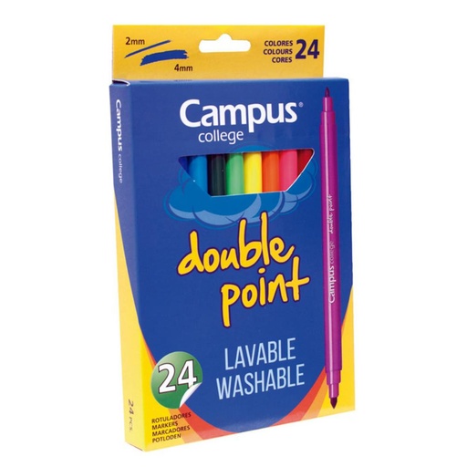 [080924] ROTULADOR CAMPUS LAVABLE 2 PUNTAS