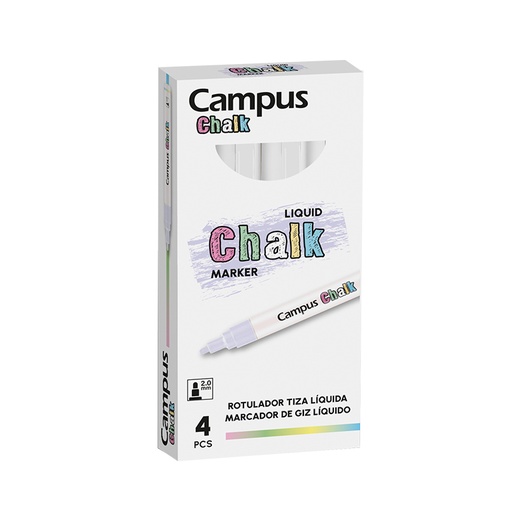 [081685] ROTULADOR CAMPUS TIZA LIQUIDA BLANCO