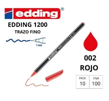 [080206] ROTULADOR EDDING 1200 ROJO