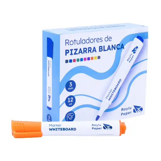[704351] ROTULADOR DE PIZARRA BLANCA NARANJA RAYLU FLOW 