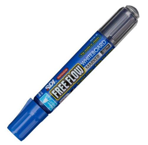 [825472] ROTULADOR FREE FLOW AZUL RECARGABLE PARA PIZARRA BLANCA