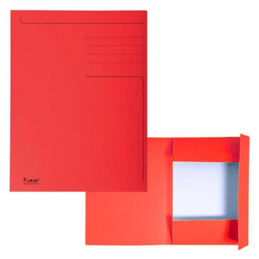 [180815] SUBCARPETA 3 SOLAPAS A4 IMPRESA – 280 G/M² – ROJO