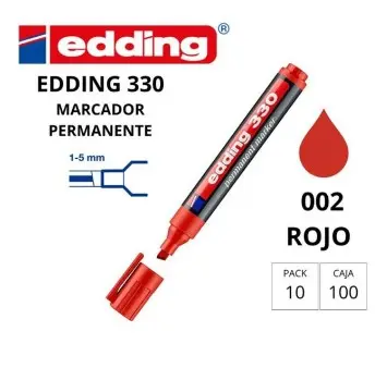 [120125] ROTULADOR EDDING PERMANENTE 330 ROJO
