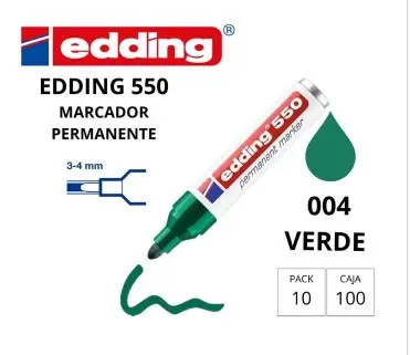 [120418] ROTULADOR EDDING PERMANENTE 550 VERDE