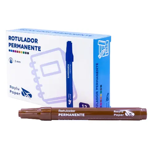 [081384] ROTULADOR PERMANENTE RAYLU ULTRAINK MARRON